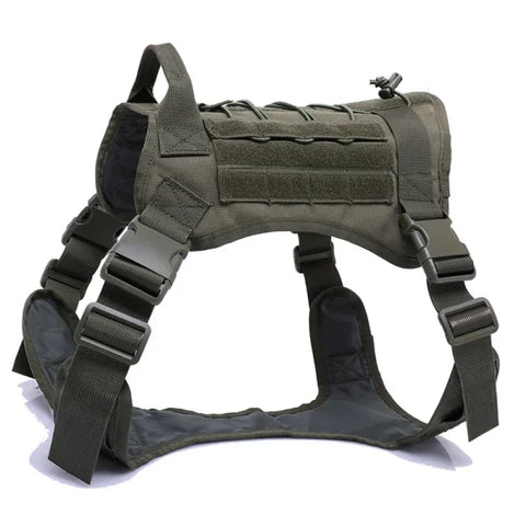 Tactical Dog Harness with Leash and Training Vest for All Dogs - Himpall