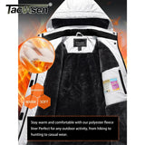 TACVASEN Women Winter Fashion Ski Snowboard Jacket Thermal Fleece Waterproof Fish Casual Work Rain Jacket Coat