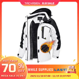 TACVASEN Women Winter Fashion Ski Snowboard Jacket Thermal Fleece Waterproof Fish Casual Work Rain Jacket Coat