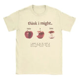 Women’s ’Take A Bite’ Graphic T-Shirt - Trendy Short Sleeve Round Neck Summer Fashion Tee - BJ4162-Khaki / S