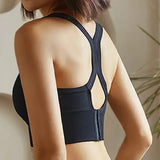 Tank Top Women Gym Women Corset Sports Bra Push Up Crop Top Fitness bra Hollow Breathable Sexy Running Athletic