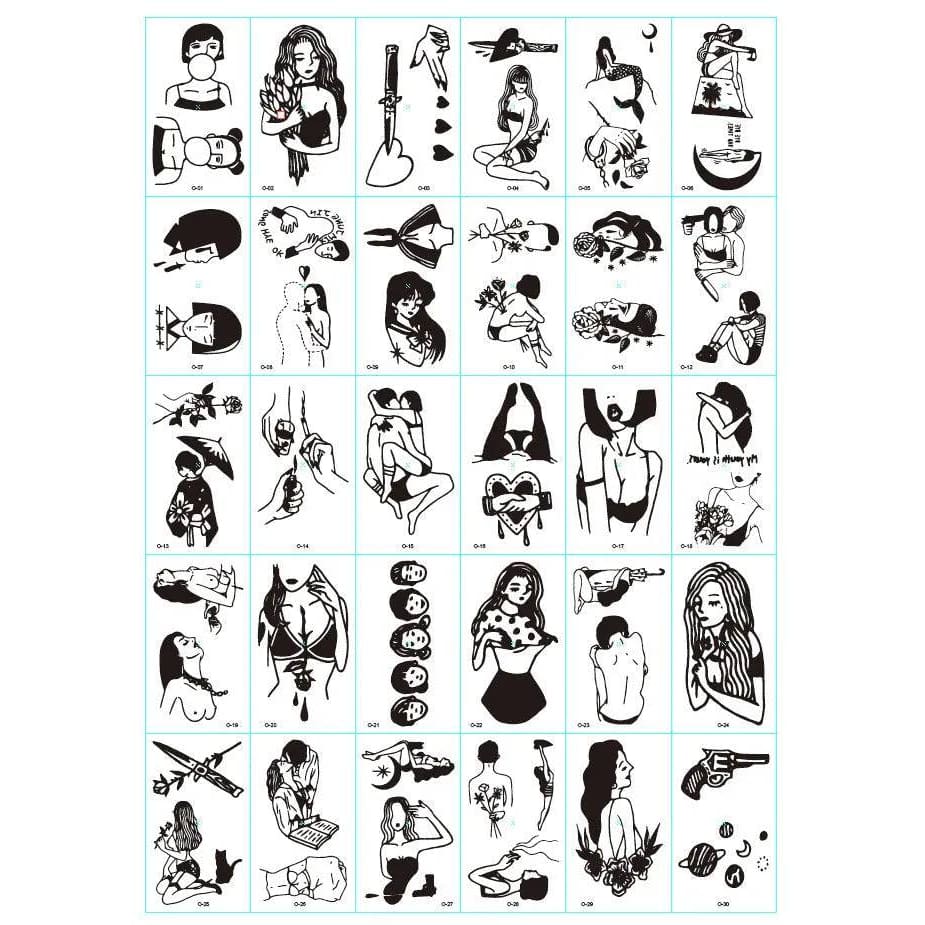 Tattoo Sticker - O / 57X97cm