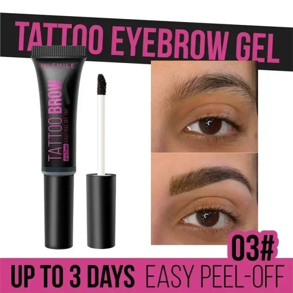 Tearing Eyebrow Gel Tint – Waterproof Semi-Permanent Tattoo Cream - 03