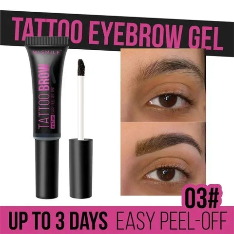 Tearing Eyebrow Gel Tint – Waterproof Semi-Permanent Tattoo Cream - 03