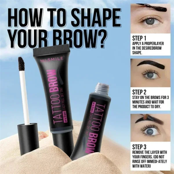 Tearing Eyebrow Gel Tint – Waterproof Semi-Permanent Tattoo Cream