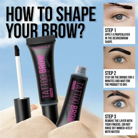 Tearing Eyebrow Gel Tint – Waterproof Semi-Permanent Tattoo Cream