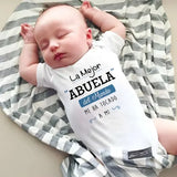 Best Grandmother in the World” Baby Bodysuit – Cute Summer Short Sleeve Romper for Newborns & Toddlers