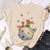 Prince Print Comics Pattern Women’s Tee – Broadcloth Top - BJ1020-11-Khaki / S