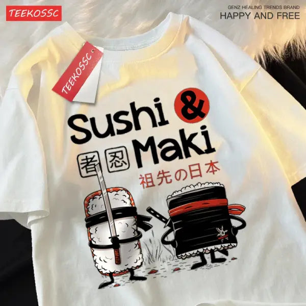 Summer Hand Painted Men’s Cotton Tee - White / XXL