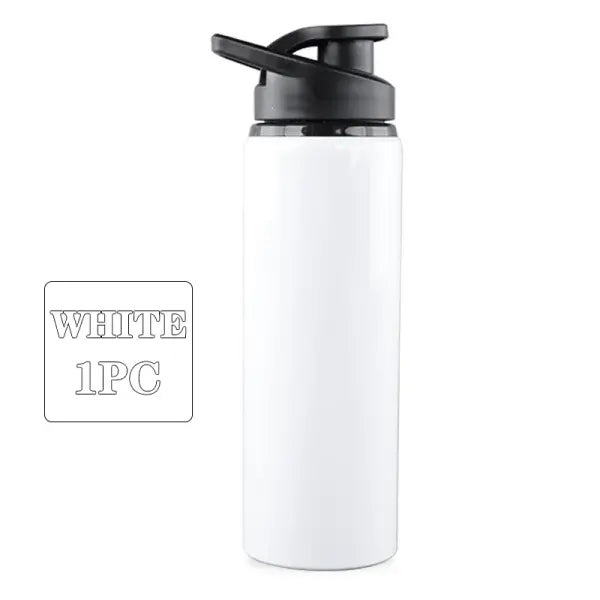 Thermal Insulation Metal Water Bottle Portable Direct Drinking Gym Cup - White-1PC / 600ml / China Mainland