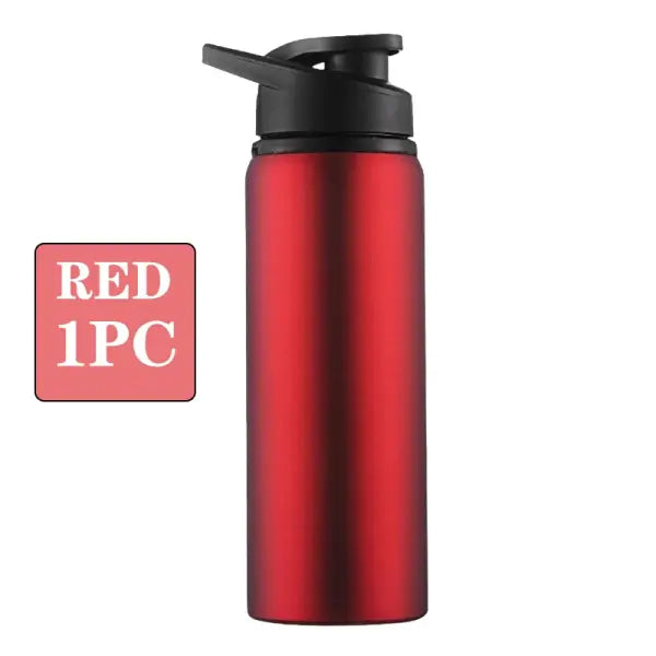 Thermal Insulation Metal Water Bottle Portable Direct Drinking Gym Cup - Red-1PC / 600ml / China Mainland