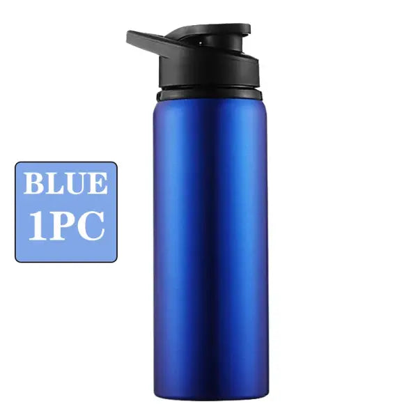 Thermal Insulation Metal Water Bottle Portable Direct Drinking Gym Cup - Blue-1PC / 600ml / China Mainland