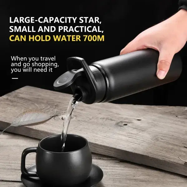 Thermal Insulation Metal Water Bottle Portable Direct Drinking Gym Cup
