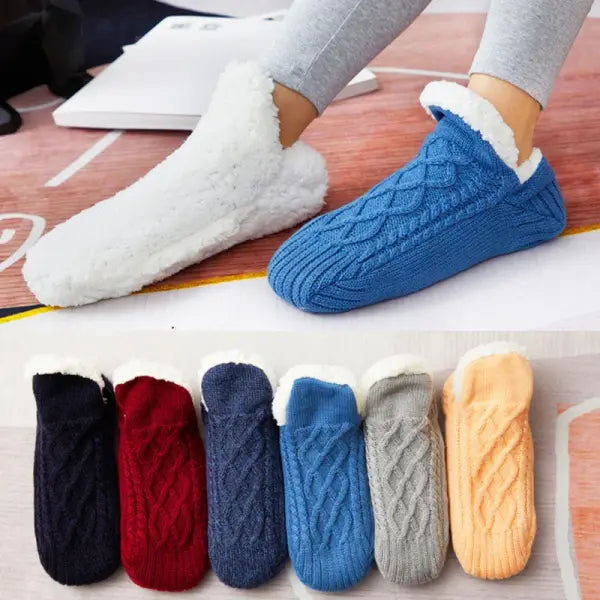 Thick Acrylic Model Number Slipper Socks for Men (Polyester) Low Tube Thickness