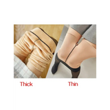 Thermal Stockings Woman Fleece Tights Sexy Winter Warm Pantyhose Translucent Slim Thicken Tights Elastic Velvet