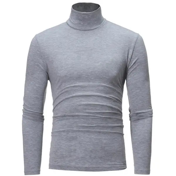 Thermal Underwear Tops Men Winter Clothes Thermal Shirt Autumn Men’s Winter Tights High Neck Thin Slim Fit Long Sleeve