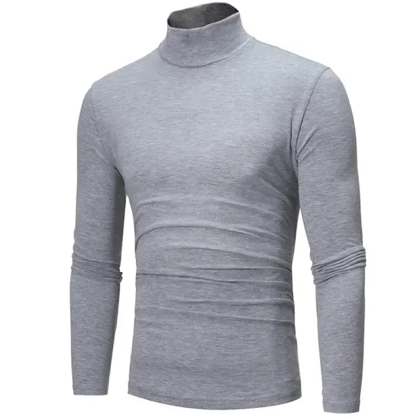 Thermal Underwear Tops Men Winter Clothes Thermal Shirt Autumn Men’s Winter Tights High Neck Thin Slim Fit Long Sleeve
