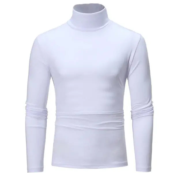 Thermal Underwear Tops Men Winter Clothes Thermal Shirt Autumn Men’s Winter Tights High Neck Thin Slim Fit Long Sleeve