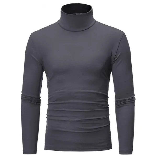 Thermal Underwear Tops Men Winter Clothes Thermal Shirt Autumn Men’s Winter Tights High Neck Thin Slim Fit Long Sleeve