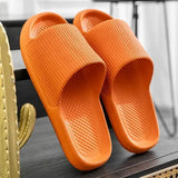 Thick Platform EVA Slippers Soft Sole Non-slip Summer Slides - Orange / 44-45