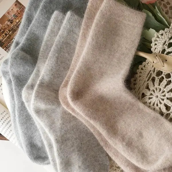 Thick Rabbit Hair & Cashmere Wool Women Winter Socks
