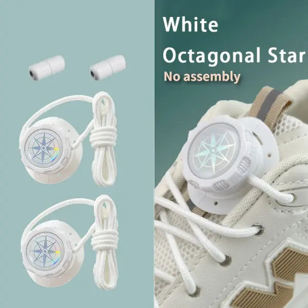 Thick Rope Swivel Buckle Shoelaces new upgrade Automatic Laces Without ties Sneakers Shoelace Shoe Accessories