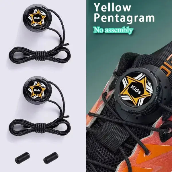 Thick Rope Swivel Buckle Shoelaces new upgrade Automatic Laces Without ties Sneakers Shoelace Shoe Accessories