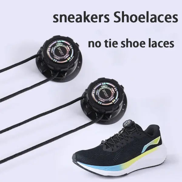 Thick Rope Swivel Buckle Shoelaces new upgrade Automatic Laces Without ties Sneakers Shoelace Shoe Accessories