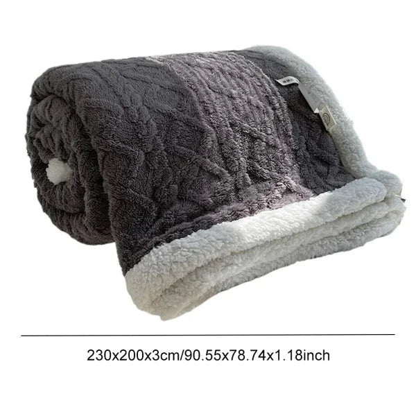 Thick Winter Warm Double-Sided Blanket for Ultimate Comfort - Himpall