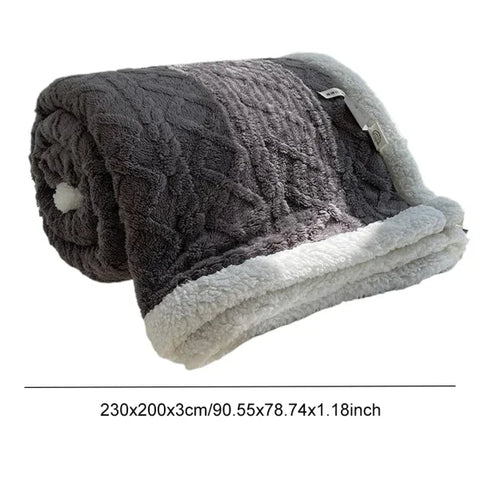 Thick Winter Warm Double-Sided Blanket for Ultimate Comfort - Himpall
