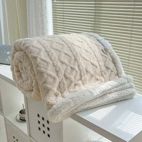 Thick Winter Warm Double-Sided Blanket for Ultimate Comfort - Himpall