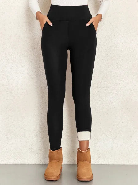 Thick Winter Warm Leggings – Women’s High Waist Velvet Pants