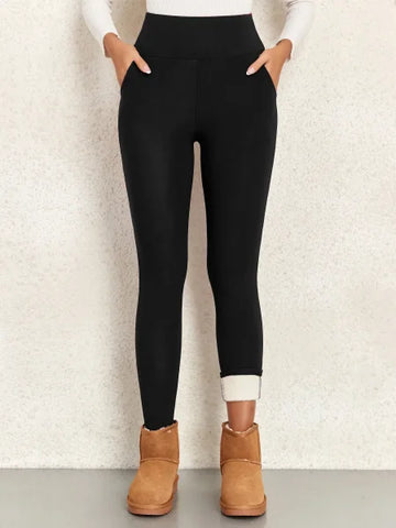Thick Winter Warm Leggings – Women’s High Waist Velvet Pants