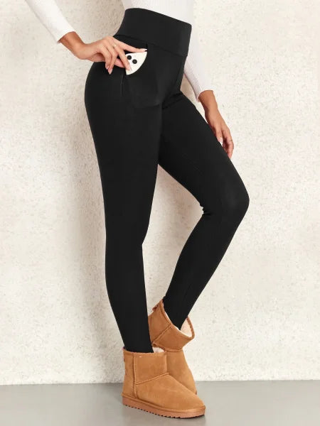 Thick Winter Warm Leggings – Women’s High Waist Velvet Pants