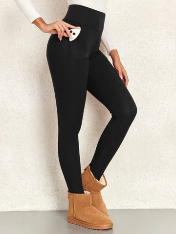 Thick Winter Warm Leggings – Women’s High Waist Velvet Pants