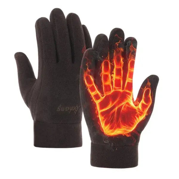 Winter Thermal Touchscreen Gloves – Warm Fleece Windproof Full-Finger Gloves for Men & Women Outdoor Skiing & Cycling