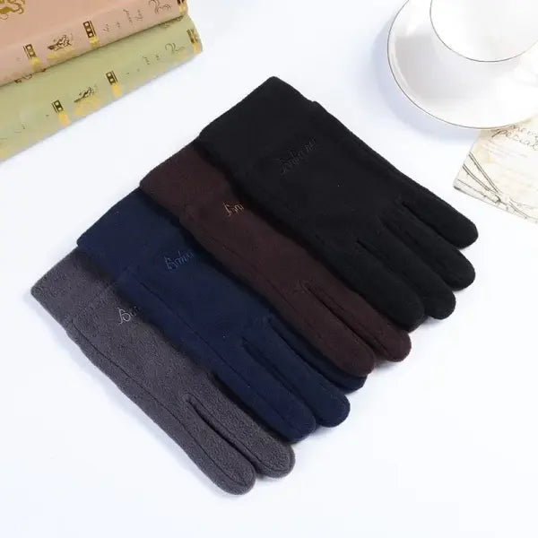 Winter Thermal Touchscreen Gloves – Warm Fleece Windproof Full-Finger Gloves for Men & Women Outdoor Skiing & Cycling