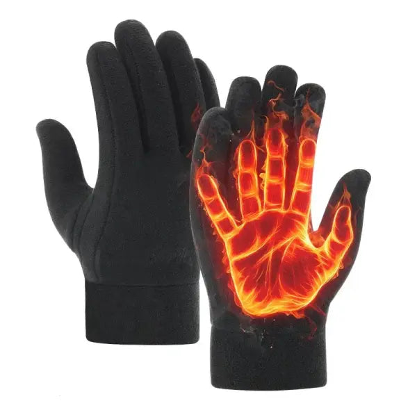 Winter Thermal Touchscreen Gloves – Warm Fleece Windproof Full-Finger Gloves for Men & Women Outdoor Skiing & Cycling