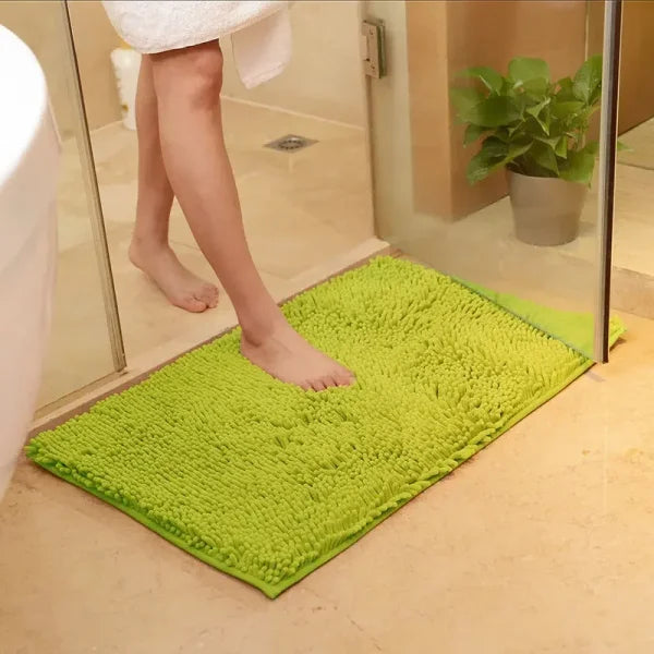 Thickened Memory Bath Mat - Absorbent Foot Floor Mats for Bathroom & Living Room - Grassgreen / about 40x60cm / United