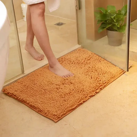 Thickened Memory Bath Mat - Absorbent Foot Floor Mats for Bathroom & Living Room - Champagne / about 40x60cm / United