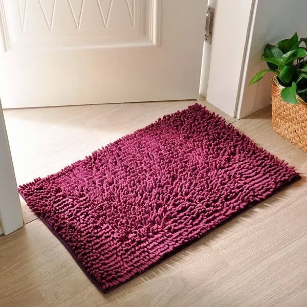 Thickened Memory Bath Mat - Absorbent Foot Floor Mats for Bathroom & Living Room - Deeppurple / about 40x60cm / United