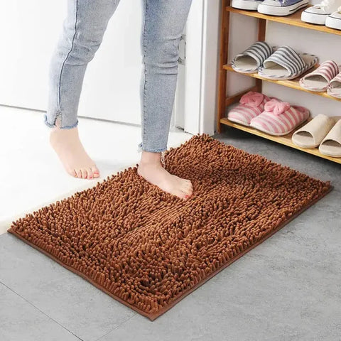 Thickened Memory Bath Mat - Absorbent Foot Floor Mats for Bathroom & Living Room - Coffee / about 40x60cm / United