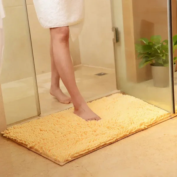 Thickened Memory Bath Mat - Absorbent Foot Floor Mats for Bathroom & Living Room - Yellow / about 40x60cm / United