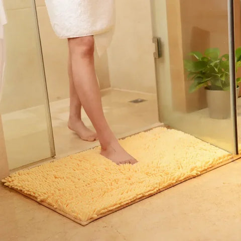 Thickened Memory Bath Mat - Absorbent Foot Floor Mats for Bathroom & Living Room - Yellow / about 40x60cm / United