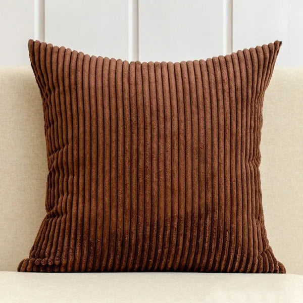 Thickening Corduroy Pillow Covers - Classic Plush Cushion Cover - coffee / 30x50cm