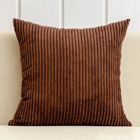 Thickening Corduroy Pillow Covers - Classic Plush Cushion Cover - coffee / 30x50cm
