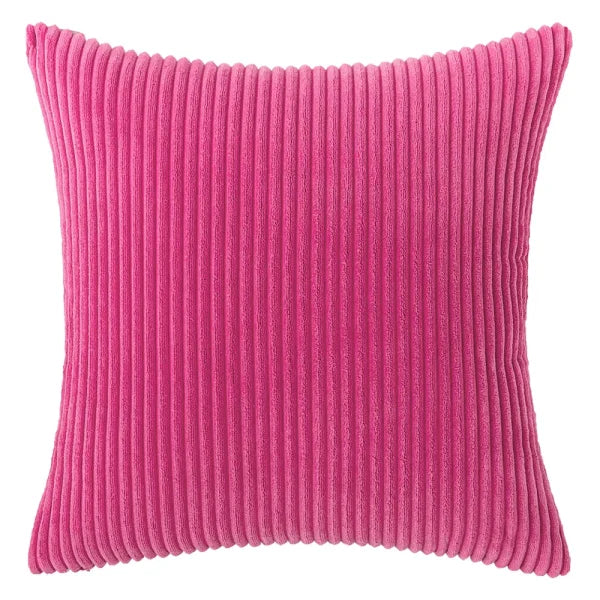 Thickening Corduroy Pillow Covers - Classic Plush Cushion Cover - rose / 30x50cm