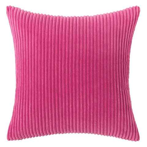Thickening Corduroy Pillow Covers - Classic Plush Cushion Cover - rose / 30x50cm
