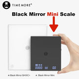 TIMEMORE Scale Black Mirror Mini Pour over Espresso Scale With Brewing Flow Rate and Heat Insulation Pad Electronic