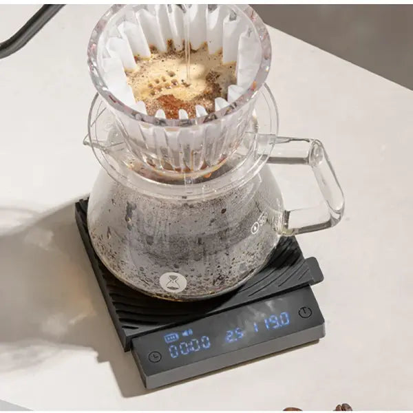 TIMEMORE Scale Black Mirror Mini Pour over Espresso Scale With Brewing Flow Rate and Heat Insulation Pad Electronic